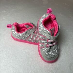 Garanimals Vibrant Pink and Gray Kids Sneakers